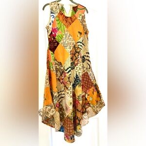 Jaded Gypsy Boho Patchwork Sleeveless Midi Dress